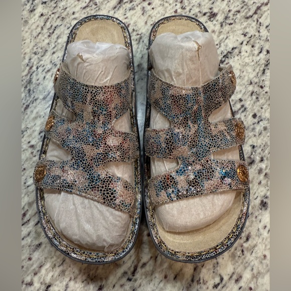 Alegria DINAH-FAWN DOTTIE ADJUSTABLE STRAP SLIDE SANDAL Sz 10.5-11 EU 41 NIB - Picture 5 of 16